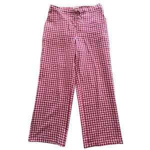 Sonderhaus Red Gingham Pants